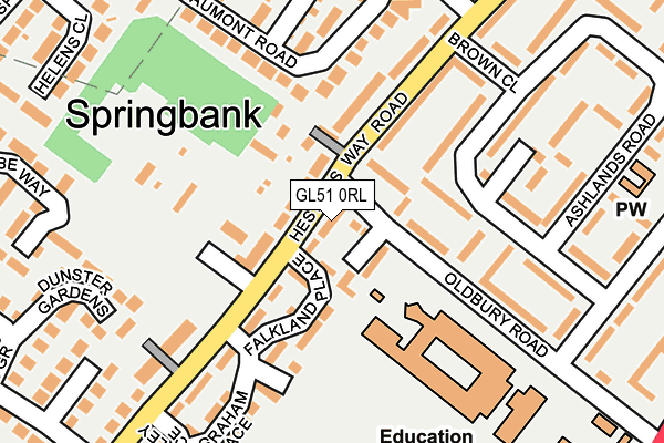 GL51 0RL map - OS OpenMap – Local (Ordnance Survey)