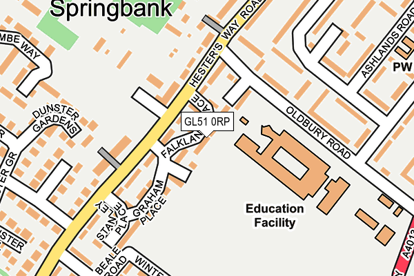 GL51 0RP map - OS OpenMap – Local (Ordnance Survey)