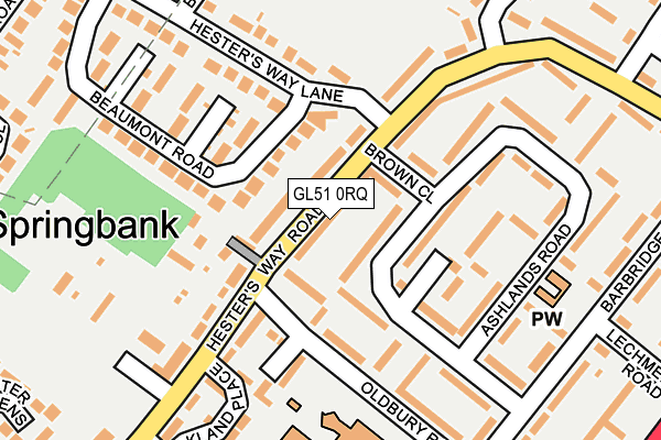 GL51 0RQ map - OS OpenMap – Local (Ordnance Survey)