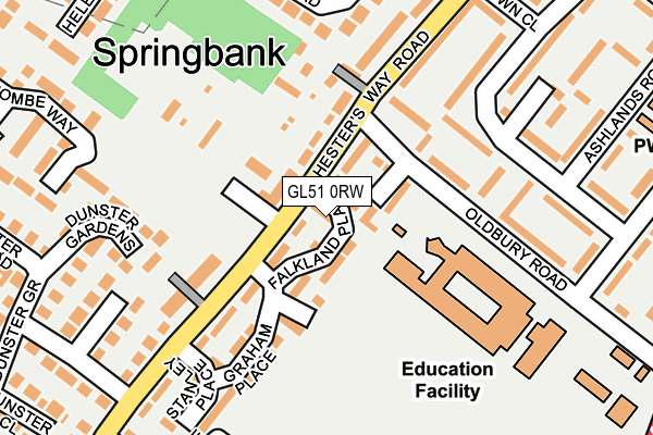 GL51 0RW map - OS OpenMap – Local (Ordnance Survey)