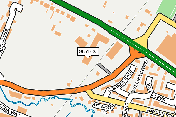 GL51 0SJ map - OS OpenMap – Local (Ordnance Survey)