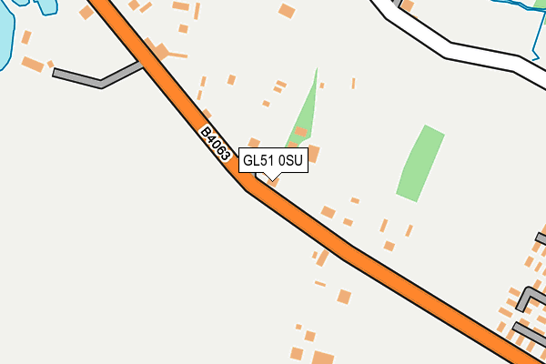 GL51 0SU map - OS OpenMap – Local (Ordnance Survey)