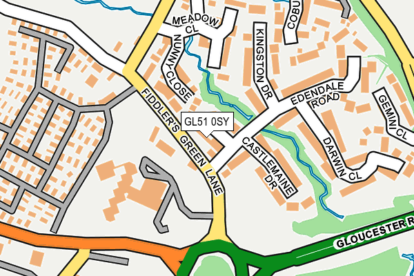 GL51 0SY map - OS OpenMap – Local (Ordnance Survey)