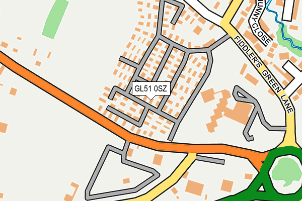 GL51 0SZ map - OS OpenMap – Local (Ordnance Survey)