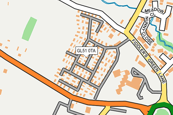 GL51 0TA map - OS OpenMap – Local (Ordnance Survey)