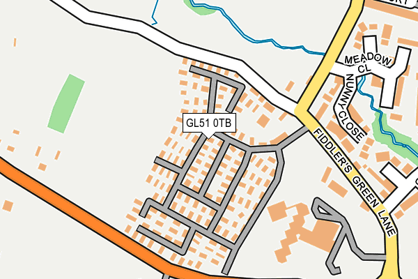 GL51 0TB map - OS OpenMap – Local (Ordnance Survey)
