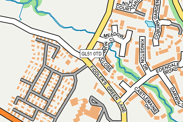 GL51 0TD map - OS OpenMap – Local (Ordnance Survey)