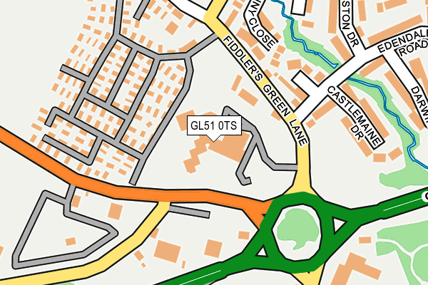 GL51 0TS map - OS OpenMap – Local (Ordnance Survey)
