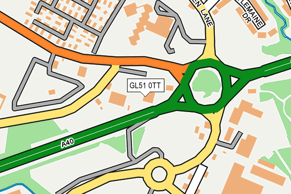 GL51 0TT map - OS OpenMap – Local (Ordnance Survey)