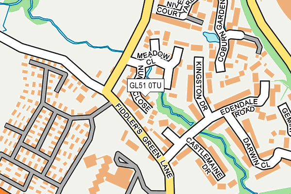 GL51 0TU map - OS OpenMap – Local (Ordnance Survey)
