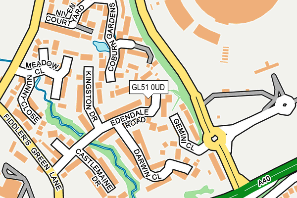 GL51 0UD map - OS OpenMap – Local (Ordnance Survey)