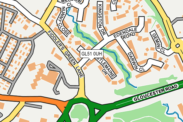 GL51 0UH map - OS OpenMap – Local (Ordnance Survey)