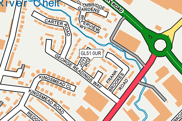 GL51 0UR map - OS OpenMap – Local (Ordnance Survey)