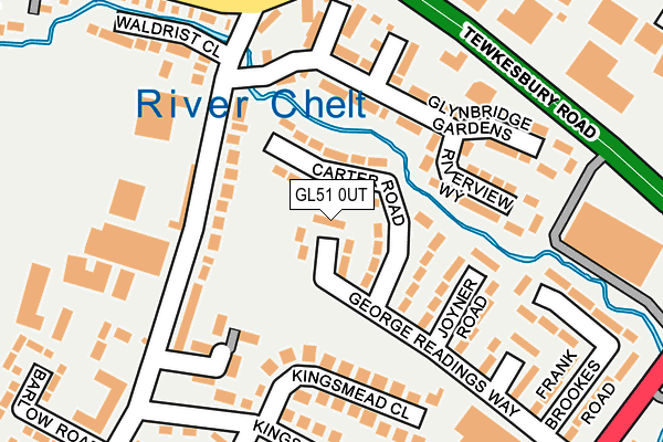 GL51 0UT map - OS OpenMap – Local (Ordnance Survey)