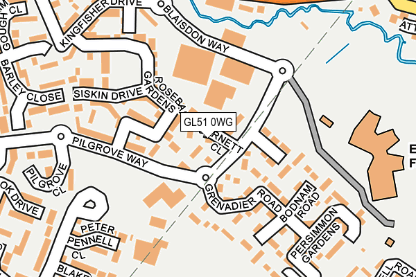 GL51 0WG map - OS OpenMap – Local (Ordnance Survey)