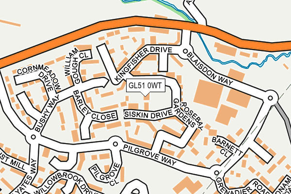 GL51 0WT map - OS OpenMap – Local (Ordnance Survey)