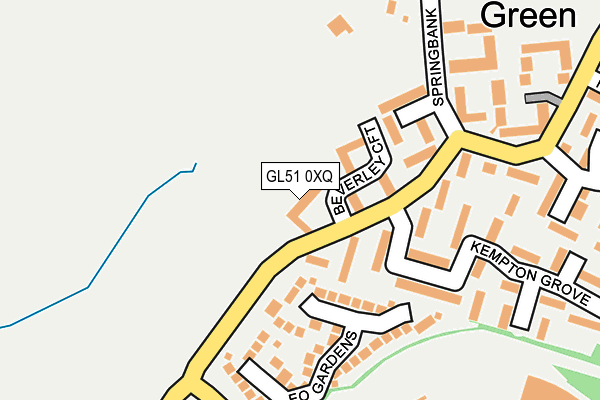 GL51 0XQ map - OS OpenMap – Local (Ordnance Survey)