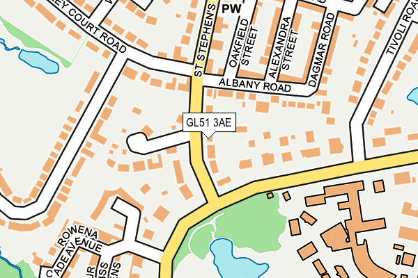 GL51 3AE map - OS OpenMap – Local (Ordnance Survey)