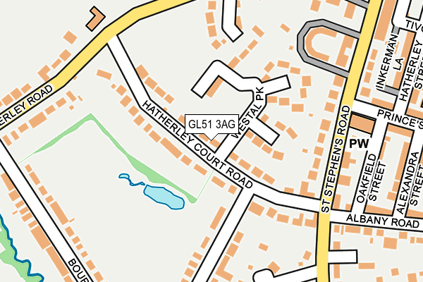 GL51 3AG map - OS OpenMap – Local (Ordnance Survey)