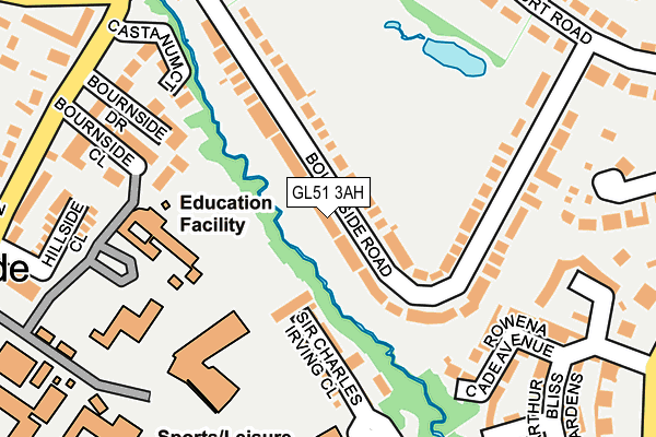 GL51 3AH map - OS OpenMap – Local (Ordnance Survey)