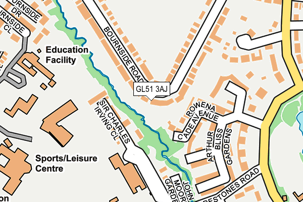 GL51 3AJ map - OS OpenMap – Local (Ordnance Survey)