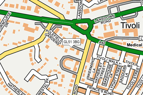 GL51 3BG map - OS OpenMap – Local (Ordnance Survey)