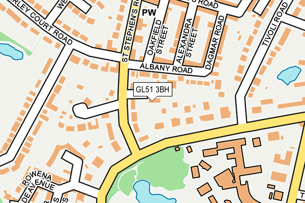 GL51 3BH map - OS OpenMap – Local (Ordnance Survey)