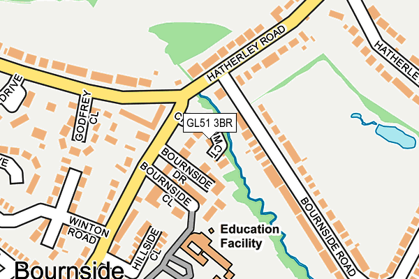 GL51 3BR map - OS OpenMap – Local (Ordnance Survey)