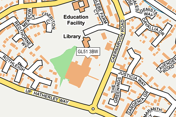 GL51 3BW map - OS OpenMap – Local (Ordnance Survey)