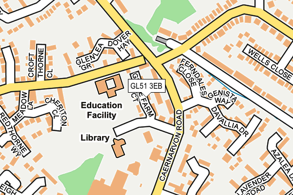 GL51 3EB map - OS OpenMap – Local (Ordnance Survey)