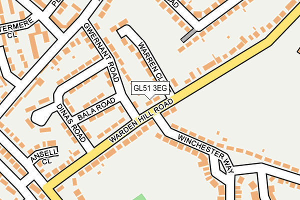 GL51 3EG map - OS OpenMap – Local (Ordnance Survey)