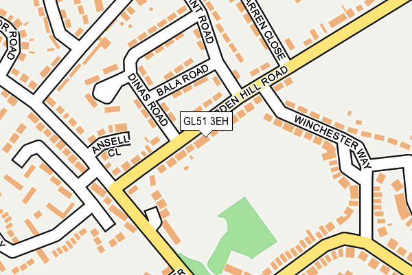 GL51 3EH map - OS OpenMap – Local (Ordnance Survey)