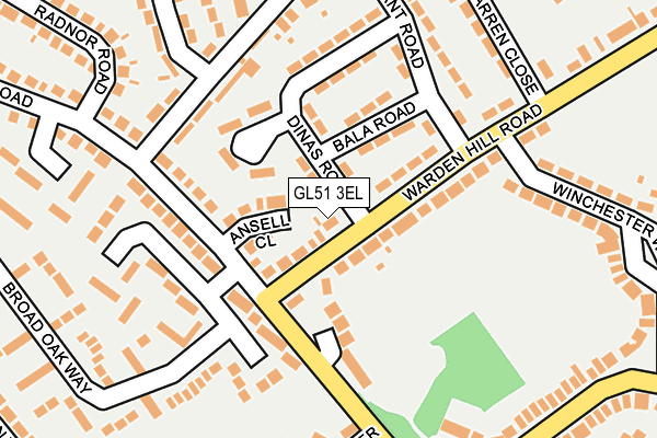 GL51 3EL map - OS OpenMap – Local (Ordnance Survey)