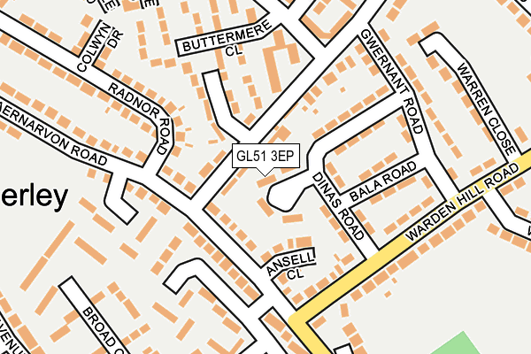 GL51 3EP map - OS OpenMap – Local (Ordnance Survey)