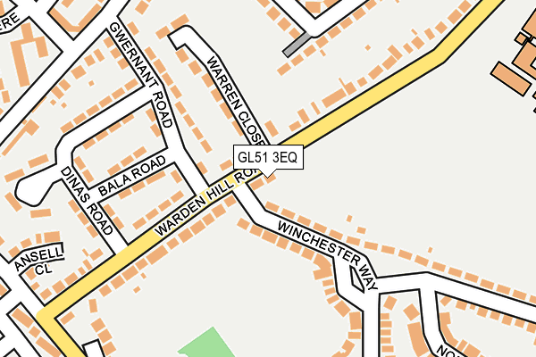 GL51 3EQ map - OS OpenMap – Local (Ordnance Survey)