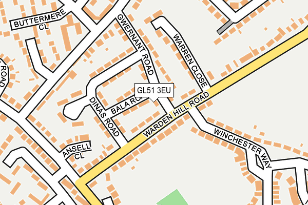 GL51 3EU map - OS OpenMap – Local (Ordnance Survey)