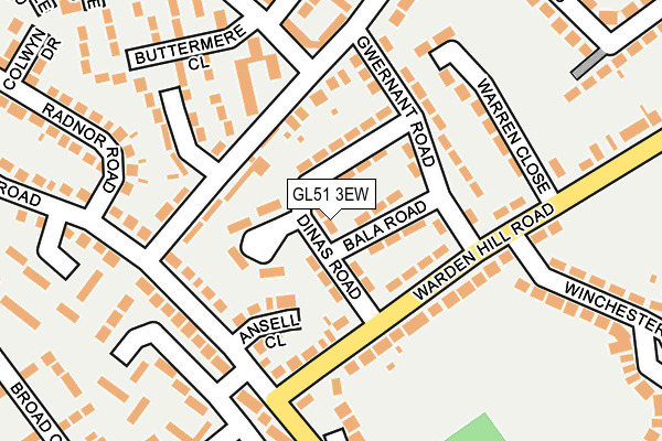 GL51 3EW map - OS OpenMap – Local (Ordnance Survey)