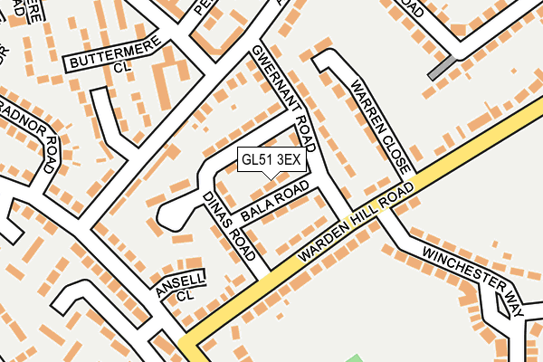 GL51 3EX map - OS OpenMap – Local (Ordnance Survey)