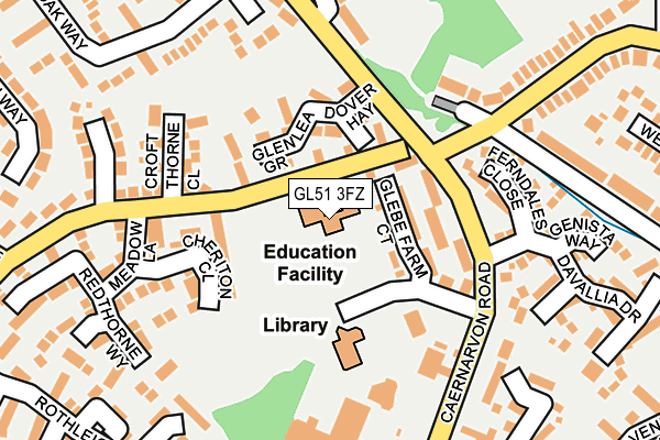 GL51 3FZ map - OS OpenMap – Local (Ordnance Survey)