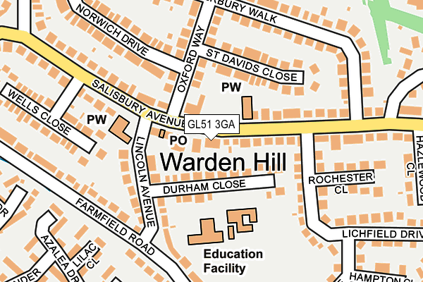 GL51 3GA map - OS OpenMap – Local (Ordnance Survey)