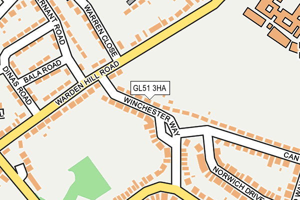 GL51 3HA map - OS OpenMap – Local (Ordnance Survey)