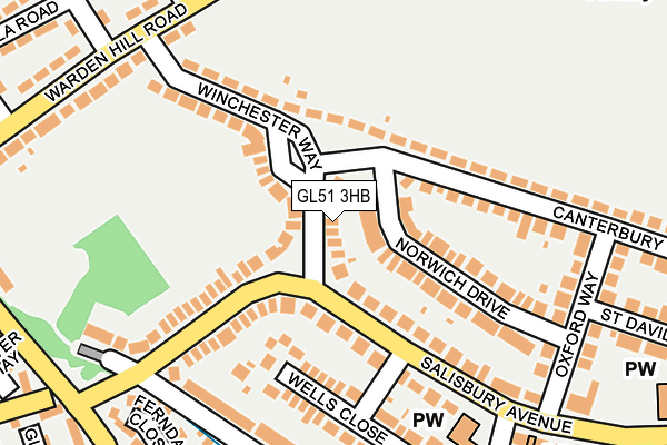 GL51 3HB map - OS OpenMap – Local (Ordnance Survey)