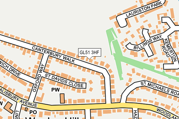 GL51 3HF map - OS OpenMap – Local (Ordnance Survey)