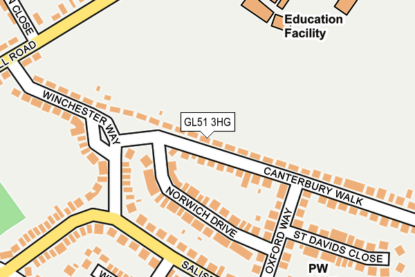 GL51 3HG map - OS OpenMap – Local (Ordnance Survey)