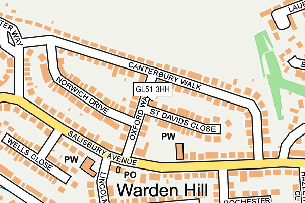 GL51 3HH map - OS OpenMap – Local (Ordnance Survey)