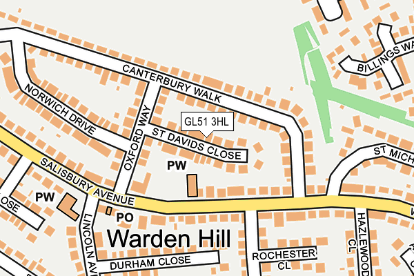 GL51 3HL map - OS OpenMap – Local (Ordnance Survey)