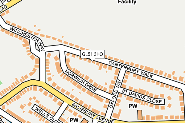 GL51 3HQ map - OS OpenMap – Local (Ordnance Survey)