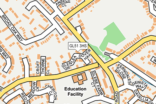 GL51 3HS map - OS OpenMap – Local (Ordnance Survey)