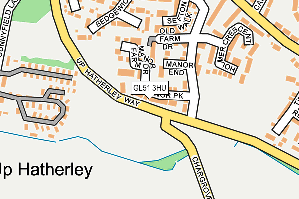 GL51 3HU map - OS OpenMap – Local (Ordnance Survey)