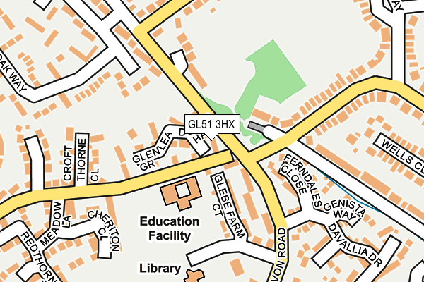 GL51 3HX map - OS OpenMap – Local (Ordnance Survey)